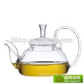 2015 new design clear Glass Teapot / hot sale glass tea pot with infuser